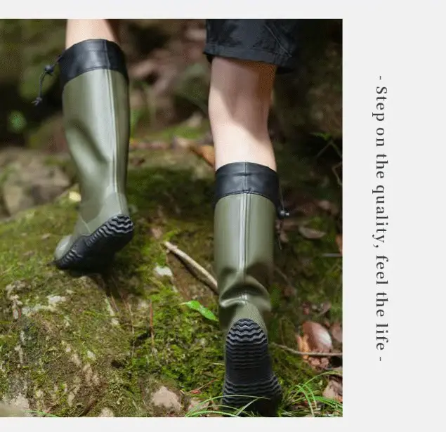 Foldable Family Parent-Child High-Top Rain Boots, Hiking Waterproof Long Rain Boots, Camping Water Shoes, Commuting Water Boots, Soft Style — feature 18