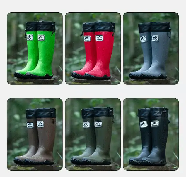 Foldable Family Parent-Child High-Top Rain Boots, Hiking Waterproof Long Rain Boots, Camping Water Shoes, Commuting Water Boots, Soft Style — feature 9
