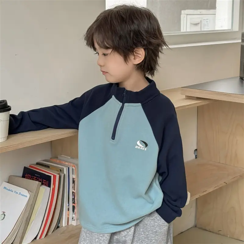 Haima Boys 2025 Winter Thermal Base Layer Shirt Light Blue - Image 2