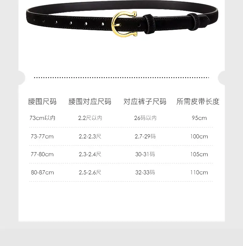 Women Suede Belt with Gold Buckle 3 Colors — feature 9
