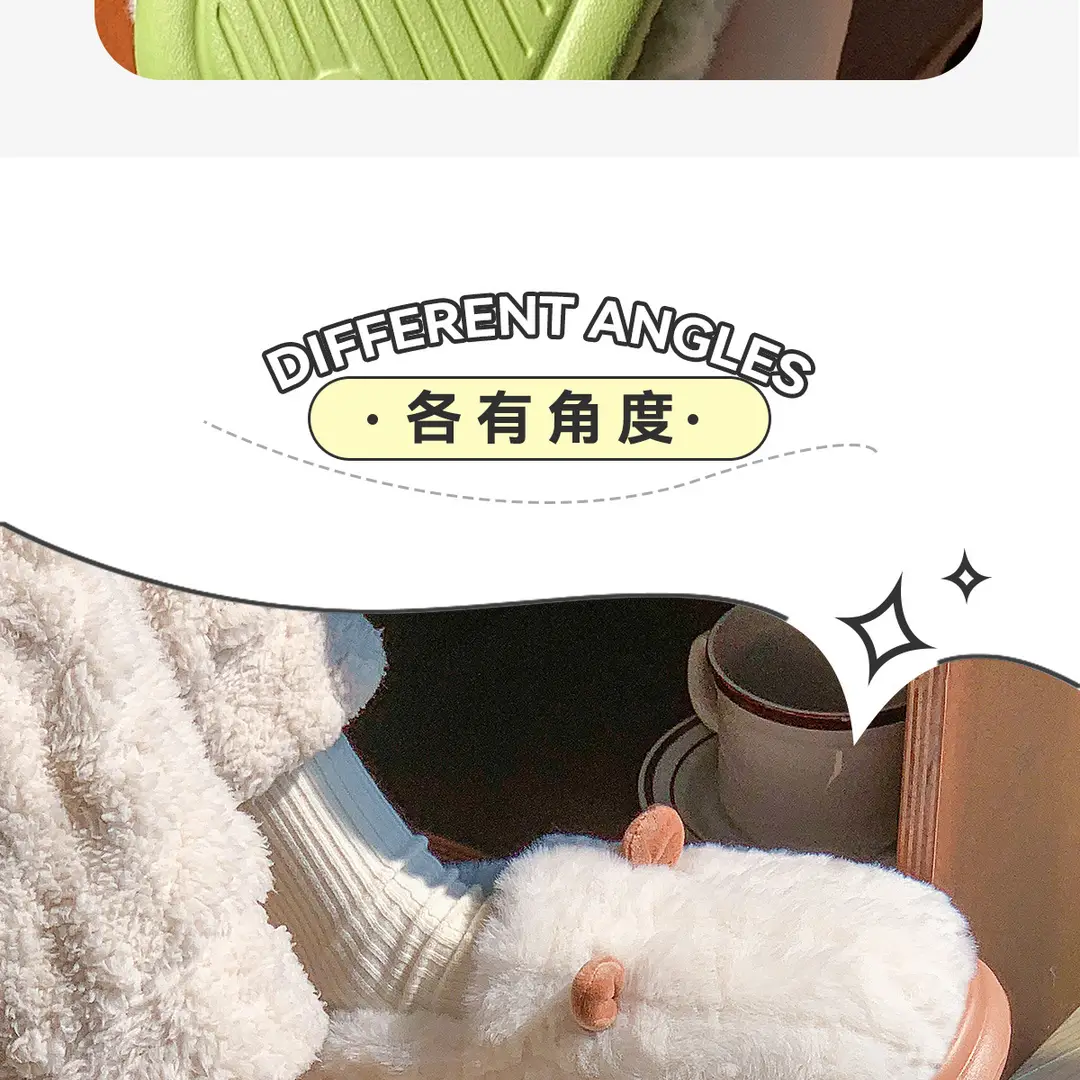 Women's Cotton Slippers for Autumn and Winter 2026, New Style with Heel Cover, Indoor Home Warm Plush Cotton Shoes for Couples, Men's — feature 16