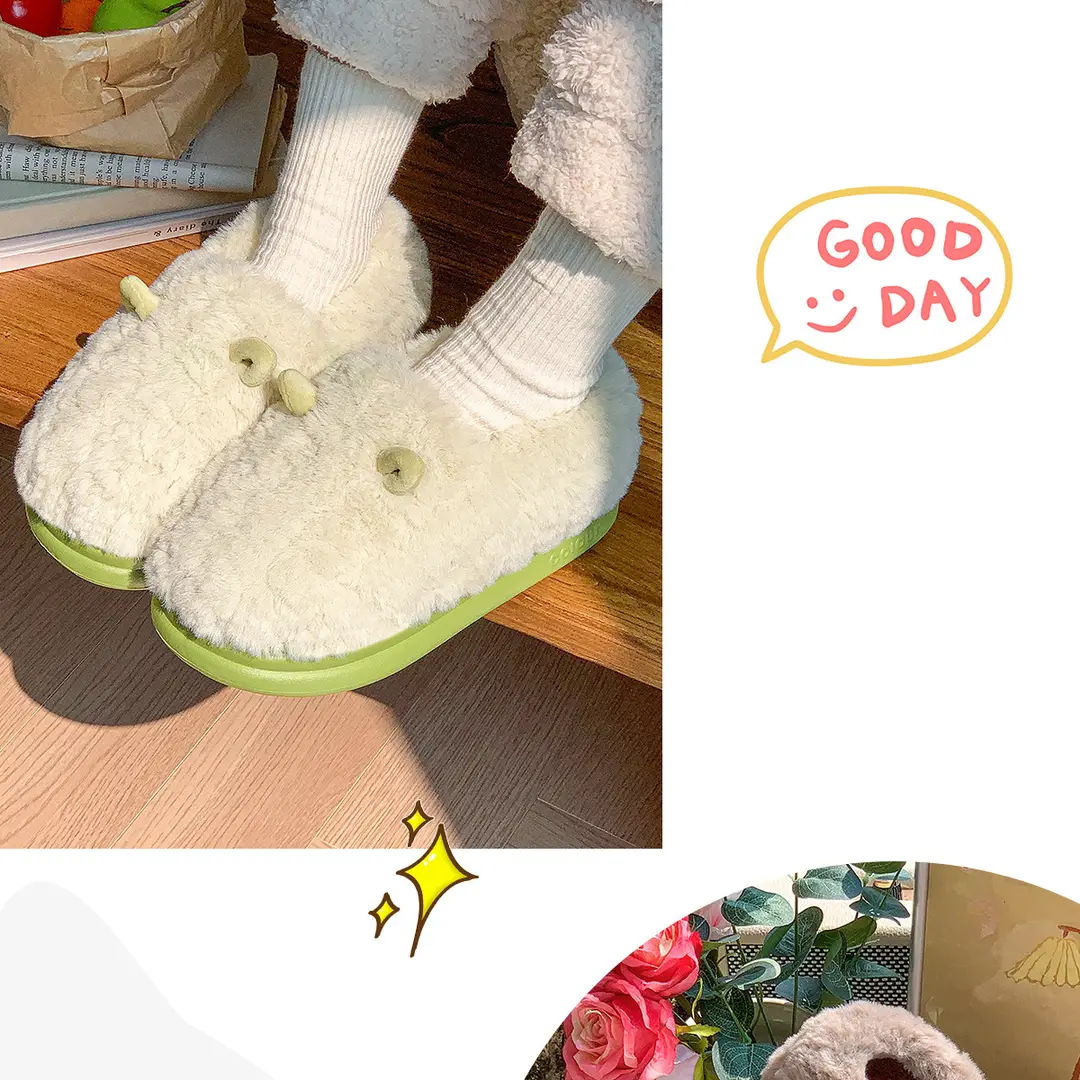 Women's Cotton Slippers for Autumn and Winter 2026, New Style with Heel Cover, Indoor Home Warm Plush Cotton Shoes for Couples, Men's — feature 18