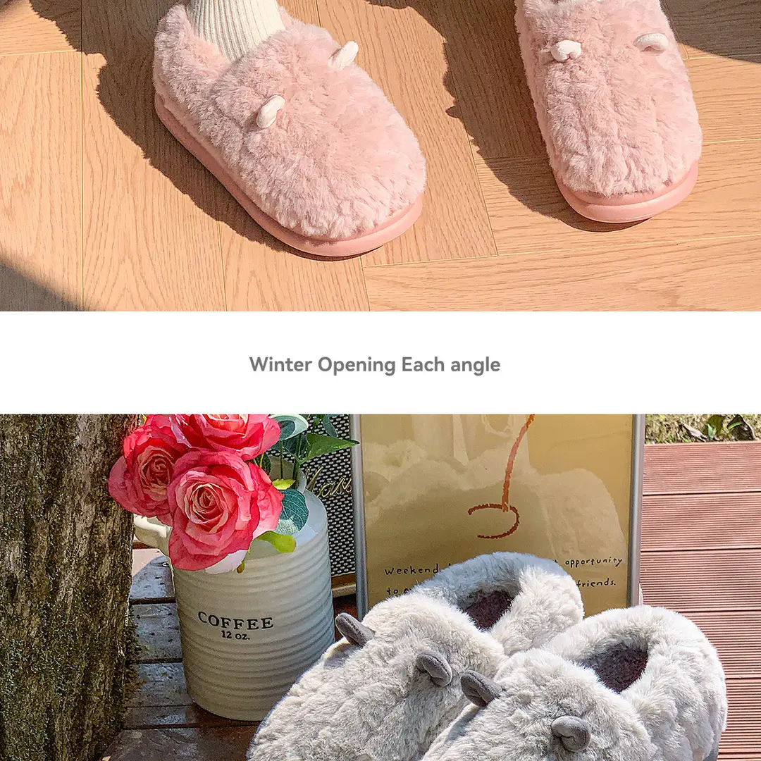 Women's Cotton Slippers for Autumn and Winter 2026, New Style with Heel Cover, Indoor Home Warm Plush Cotton Shoes for Couples, Men's — feature 22