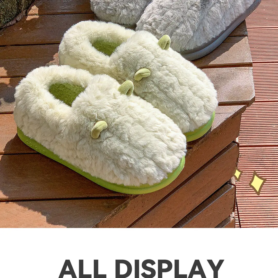 Women's Cotton Slippers for Autumn and Winter 2026, New Style with Heel Cover, Indoor Home Warm Plush Cotton Shoes for Couples, Men's — feature 23