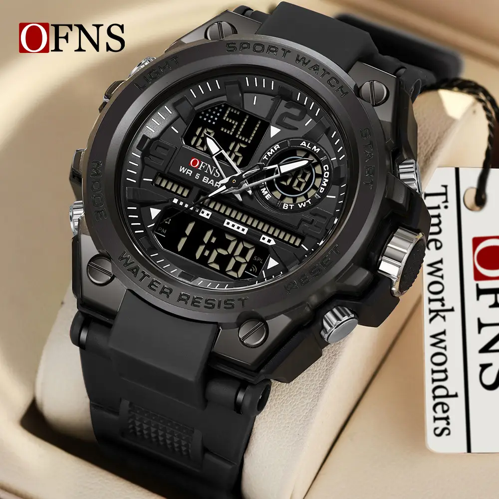 O'Fani Multifunctional Sports Watch Black Waterproof - Image 7