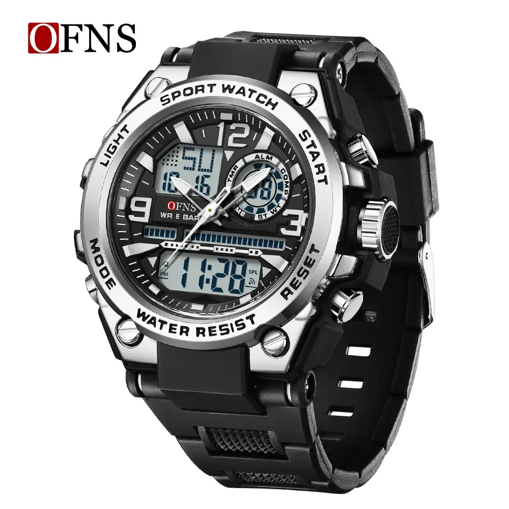 O'Fani Multifunctional Sports Watch Black Waterproof - Image 9