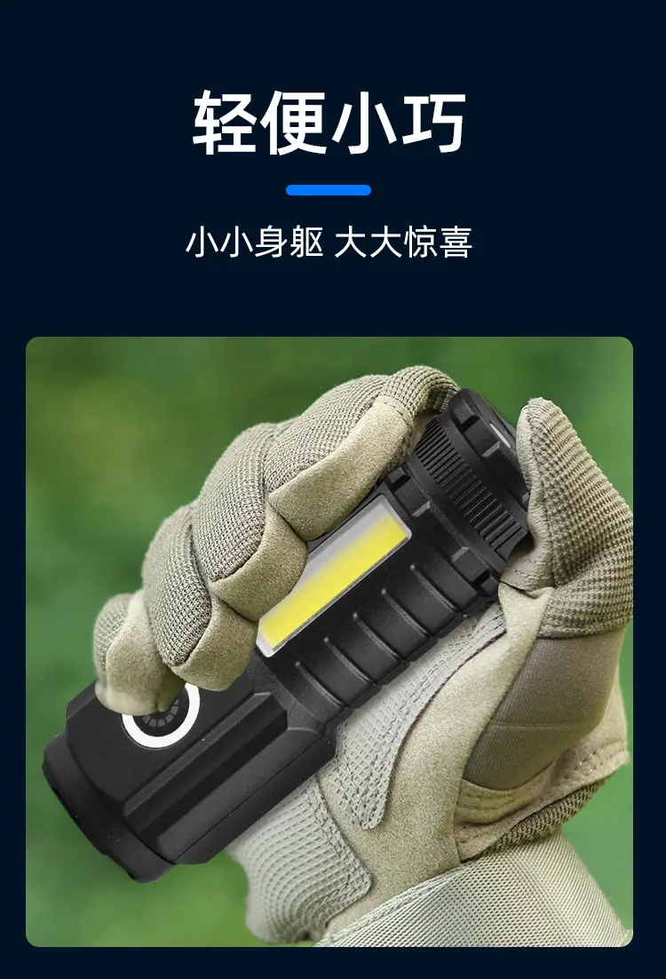 Multi-function Mini Flashlight with Magnetic Tail and Type-C Charging β feature 5