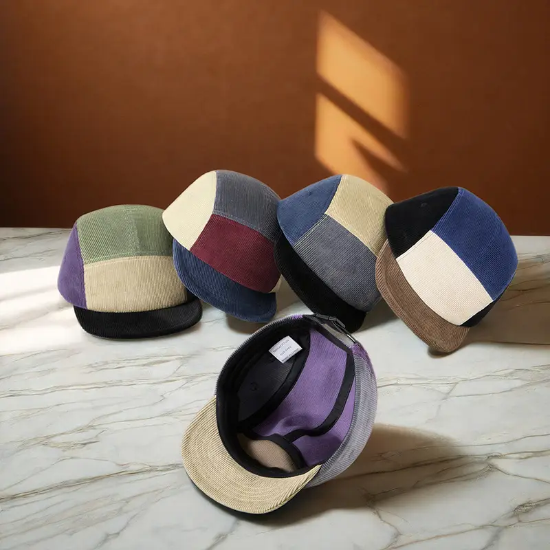 Men Colorful Cotton Cap with Short Bristle