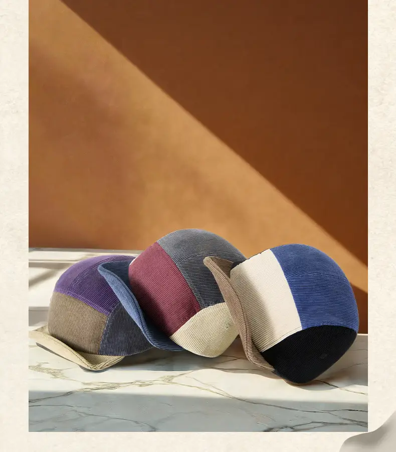 Men Colorful Cotton Cap with Short Bristle — feature 15