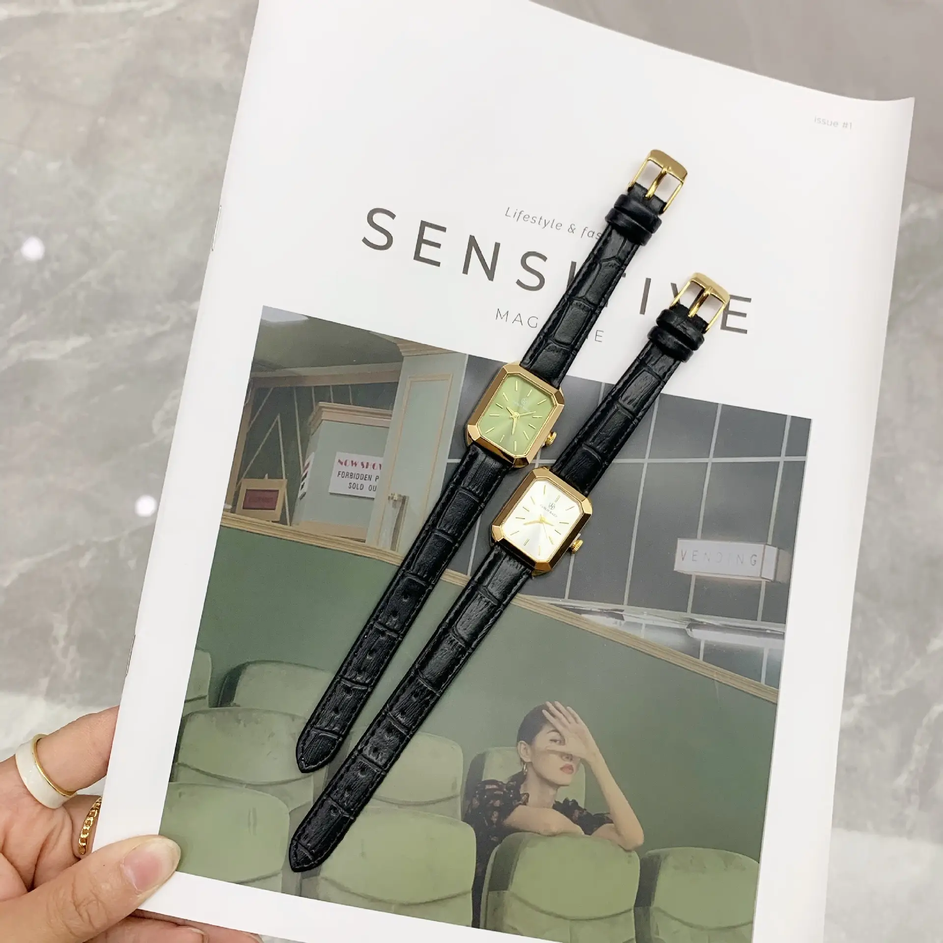 Light Luxury Green Watch for Women Office Gift — feature 24