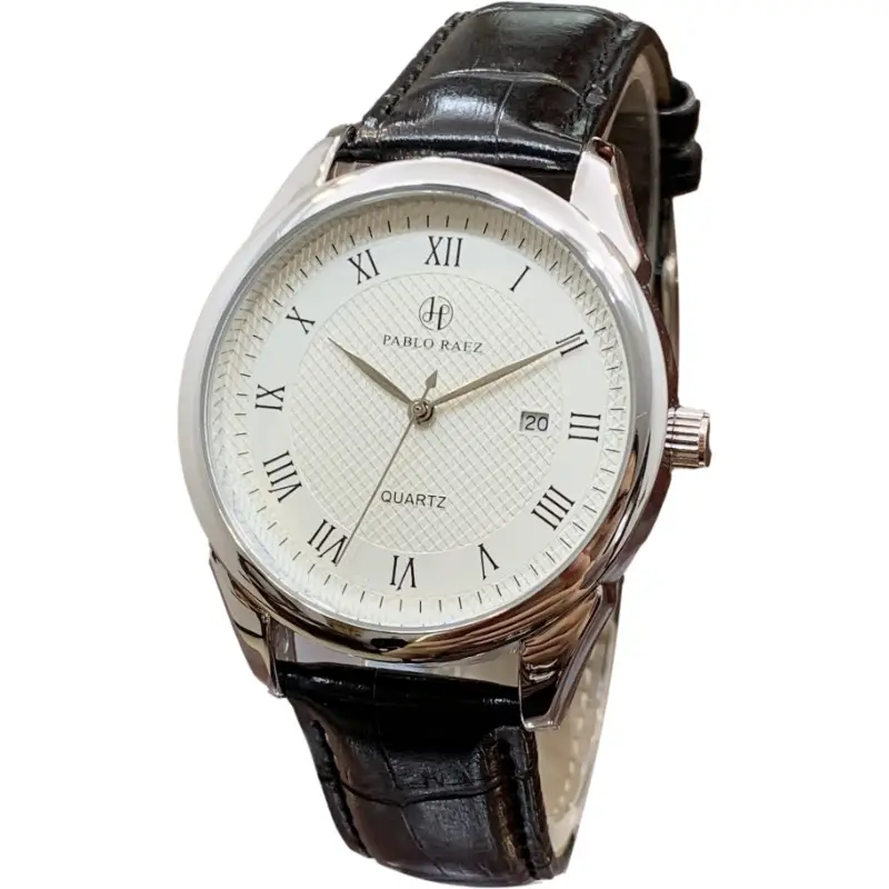Men's Quartz Watch with Steel Woven Mesh Strap