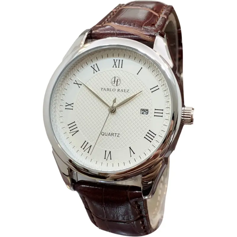 Men's Quartz Watch with Steel Woven Mesh Strap
