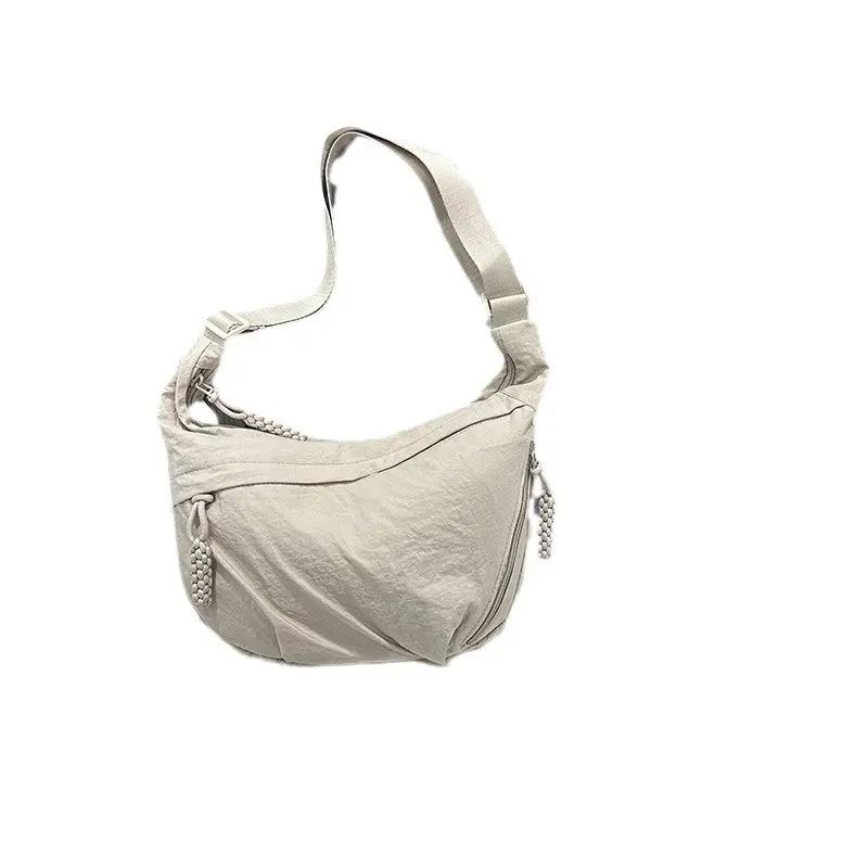 Women Nylon Shoulder Bag Beige 2024 - Image 13