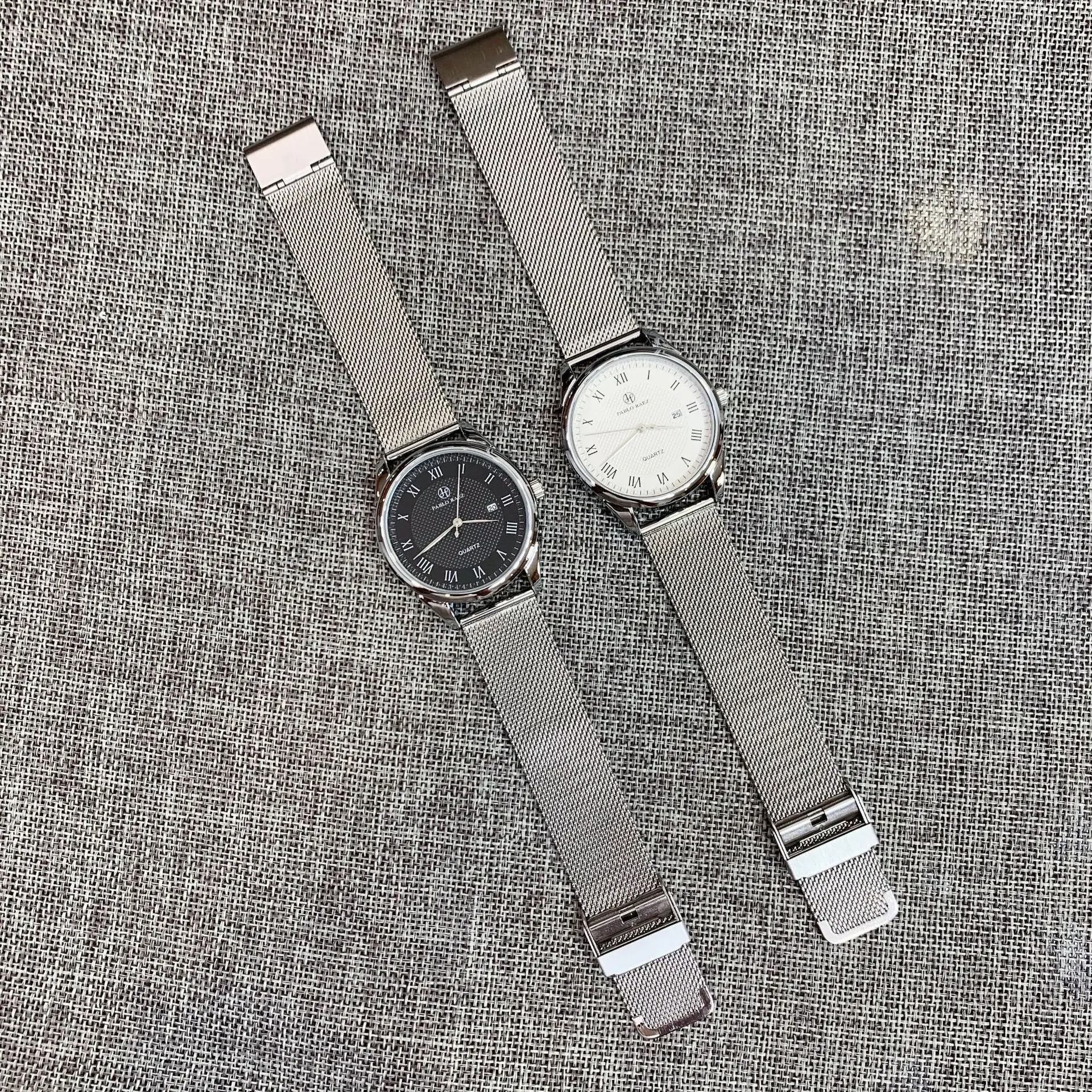 Men's Black Quartz Watch with Leather Belt — feature 36