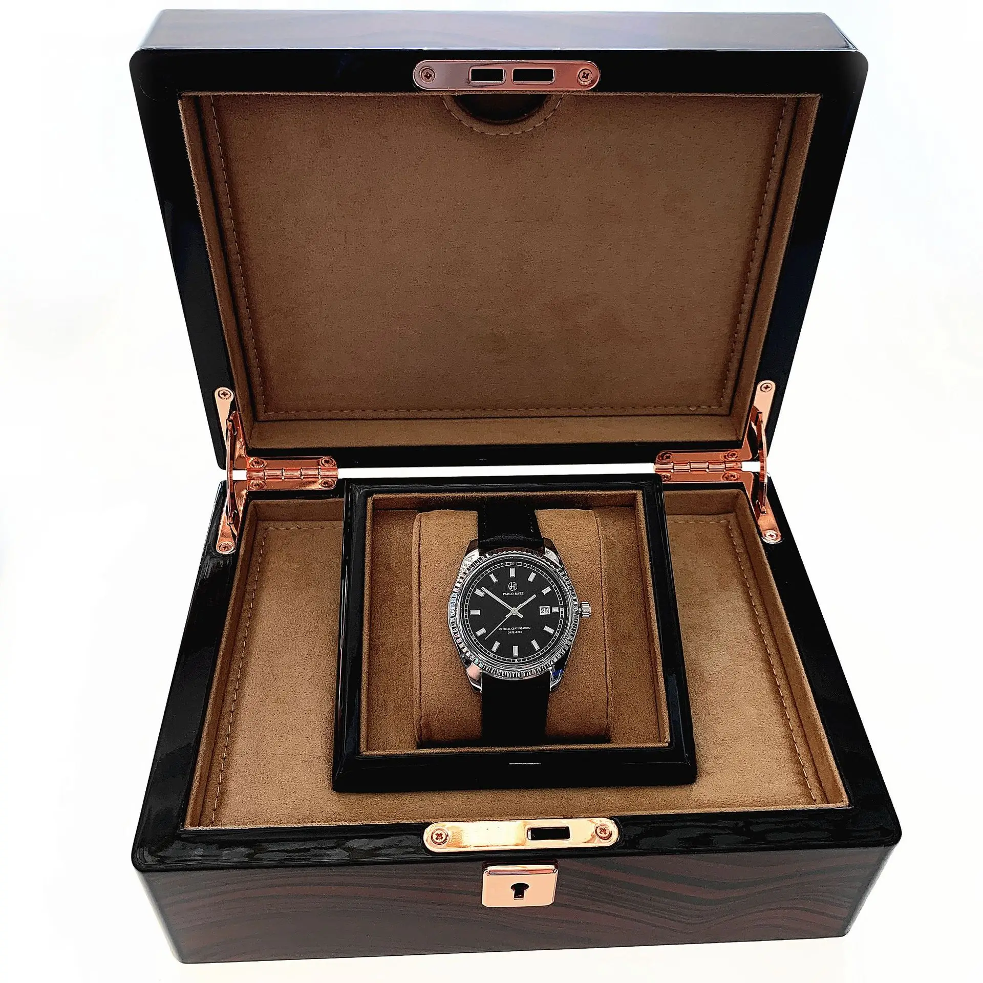Luminous Men's Watch Black Stainless Strap Waterproof - Image 7