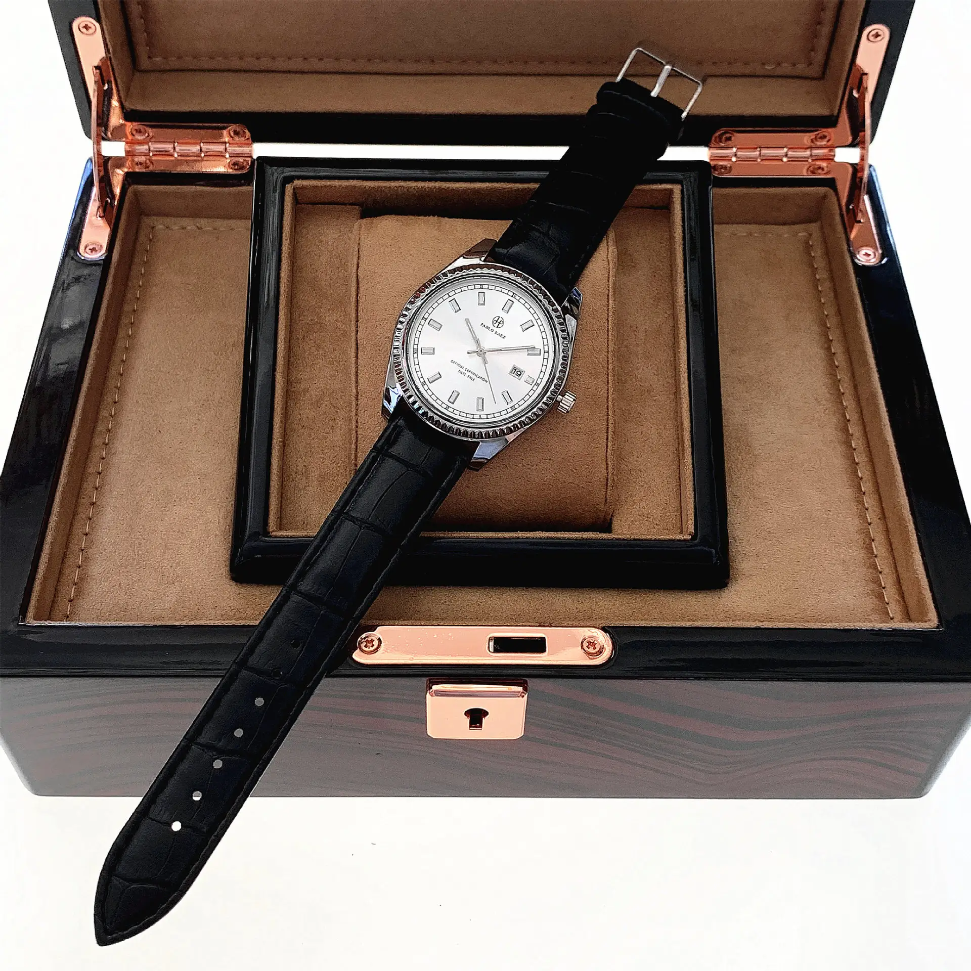 Luminous Men's Watch Black Stainless Strap Waterproof — feature 21