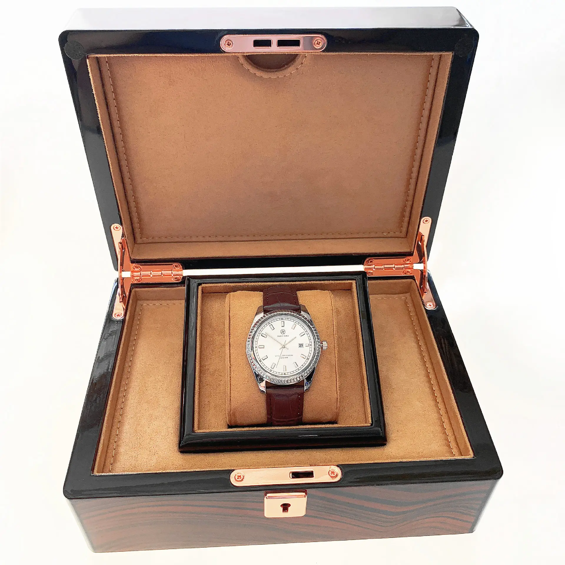 Luminous Men's Watch Black Stainless Strap Waterproof — feature 22
