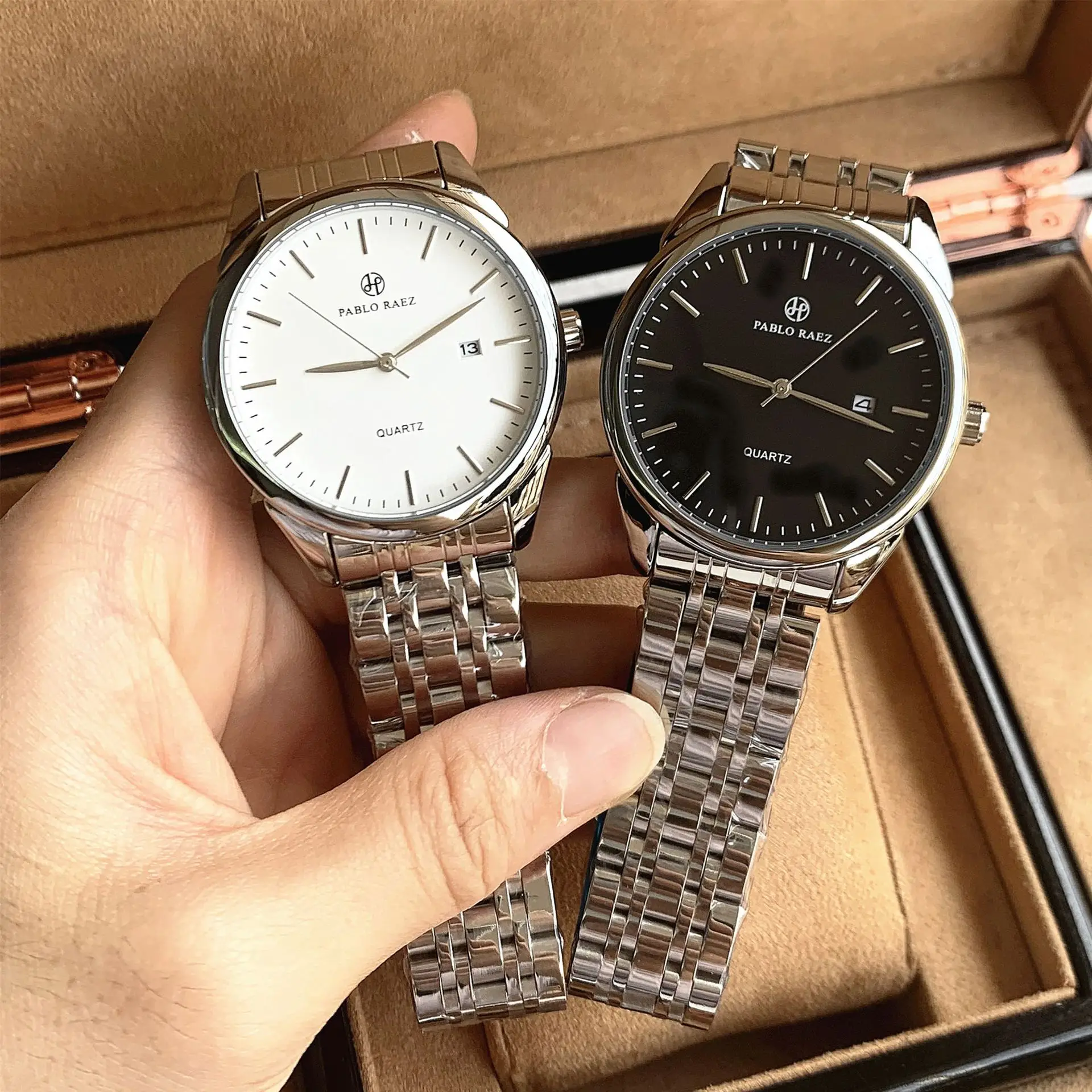 Men's Stainless Steel Quartz Watch Wholesale Silver — feature 14