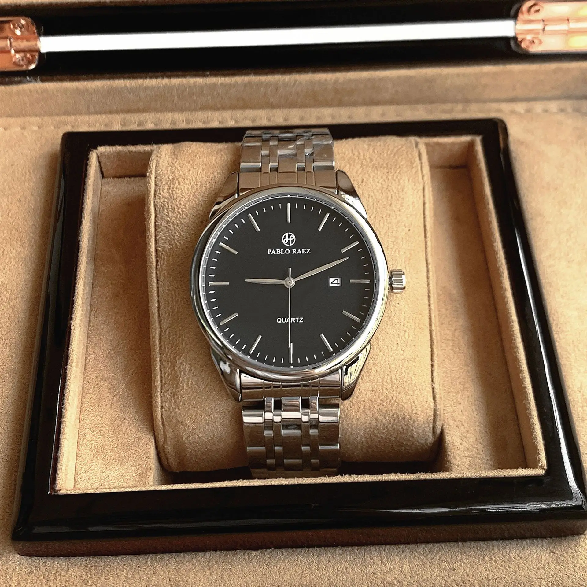 Men's Stainless Steel Quartz Watch Wholesale Silver