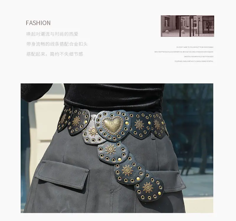 Women's Belt with Hollow Air Eye Design — feature 4