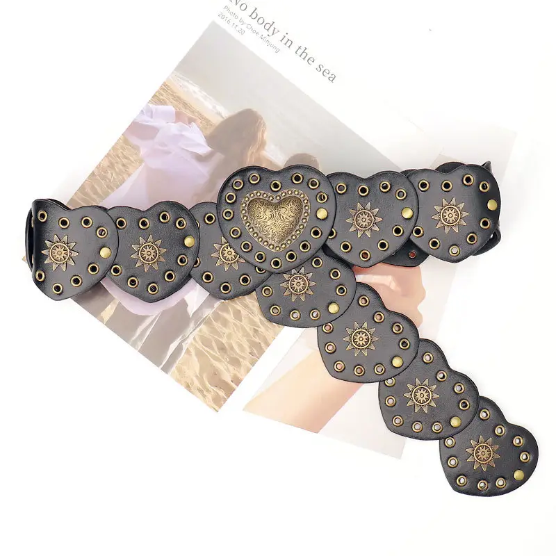 Women's Belt with Hollow Air Eye Design - Image 2