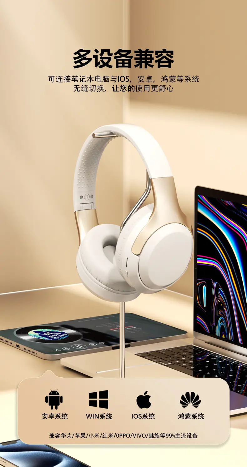 Wireless Bluetooth Headset with 99% Noise Cancellation β feature 9