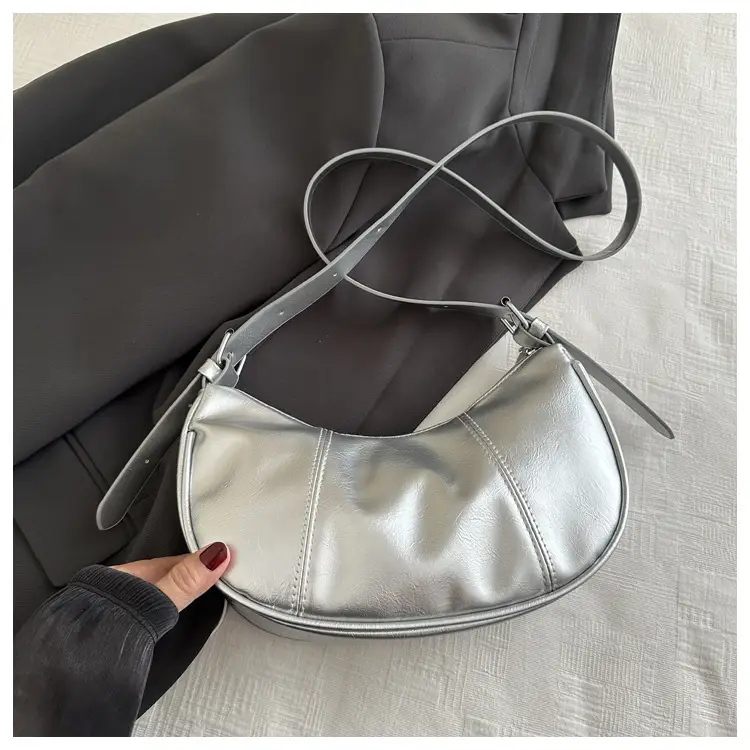 Silver Korean Niche Shoulder Crossbody Bag for Women — feature 15