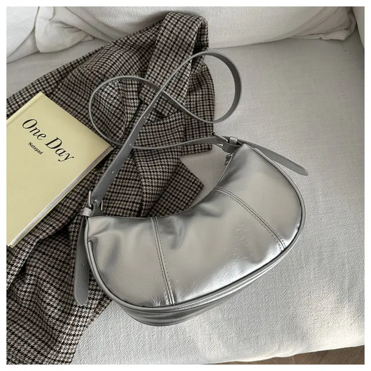 Silver Korean Niche Shoulder Crossbody Bag for Women — feature 19