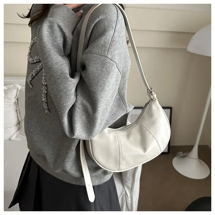 Silver Korean Niche Shoulder Crossbody Bag for Women — feature 32