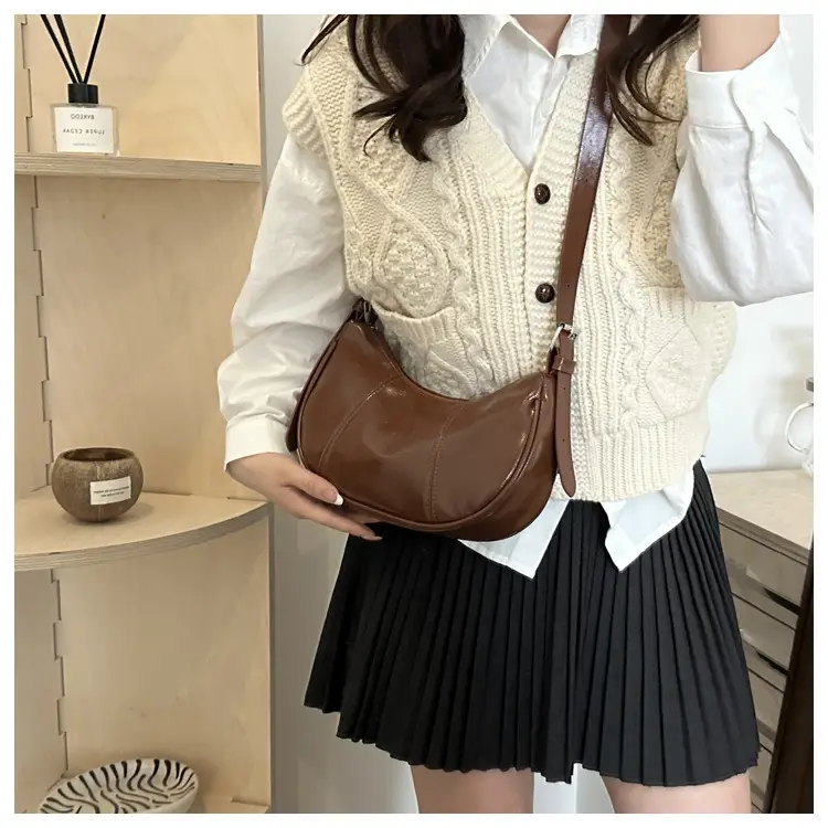 Silver Korean Niche Shoulder Crossbody Bag for Women — feature 33