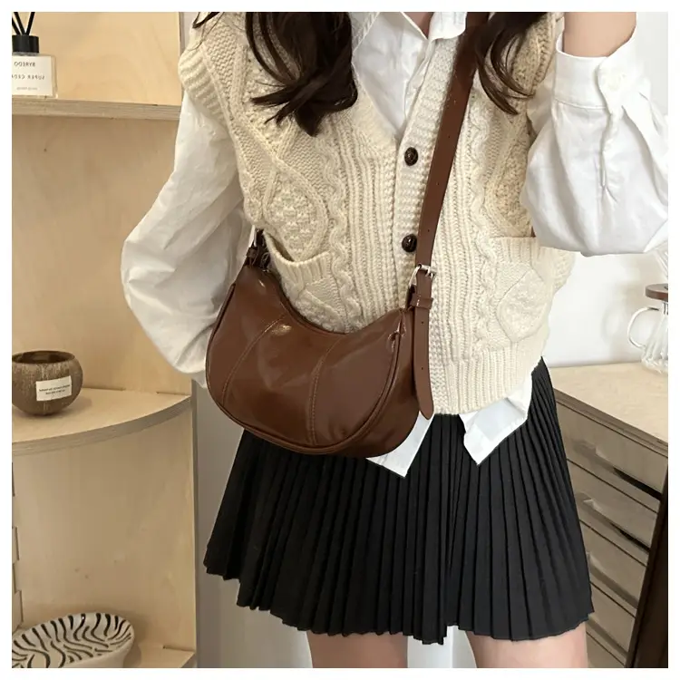 Silver Korean Niche Shoulder Crossbody Bag for Women — feature 34