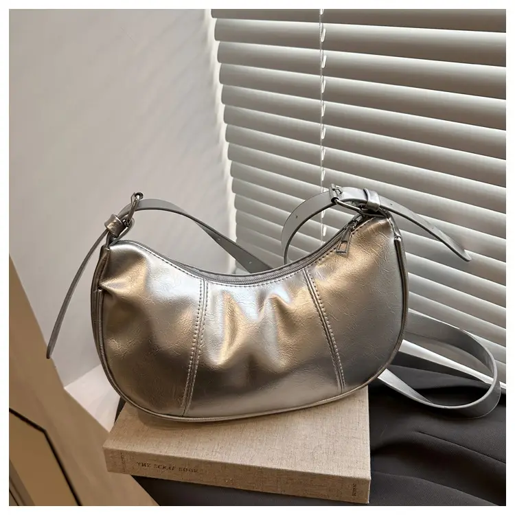 Silver Korean Niche Shoulder Crossbody Bag for Women — feature 40
