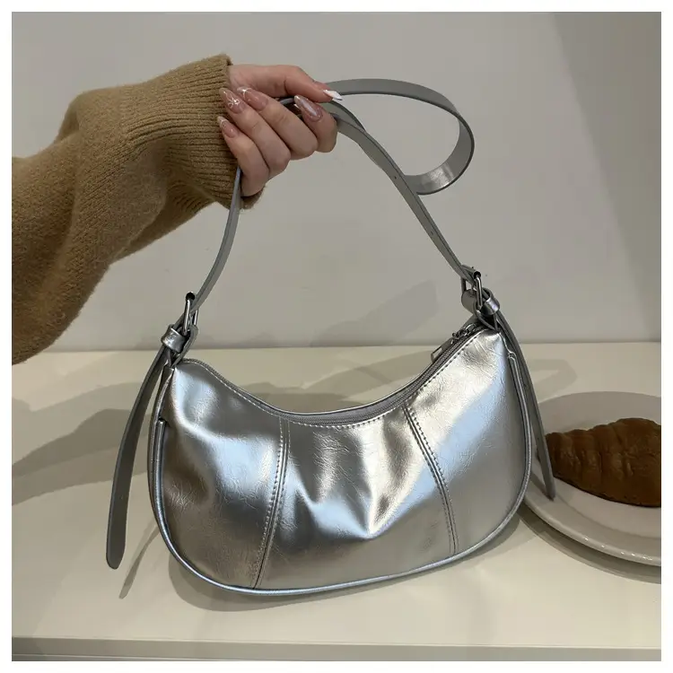 Silver Korean Niche Shoulder Crossbody Bag for Women — feature 48