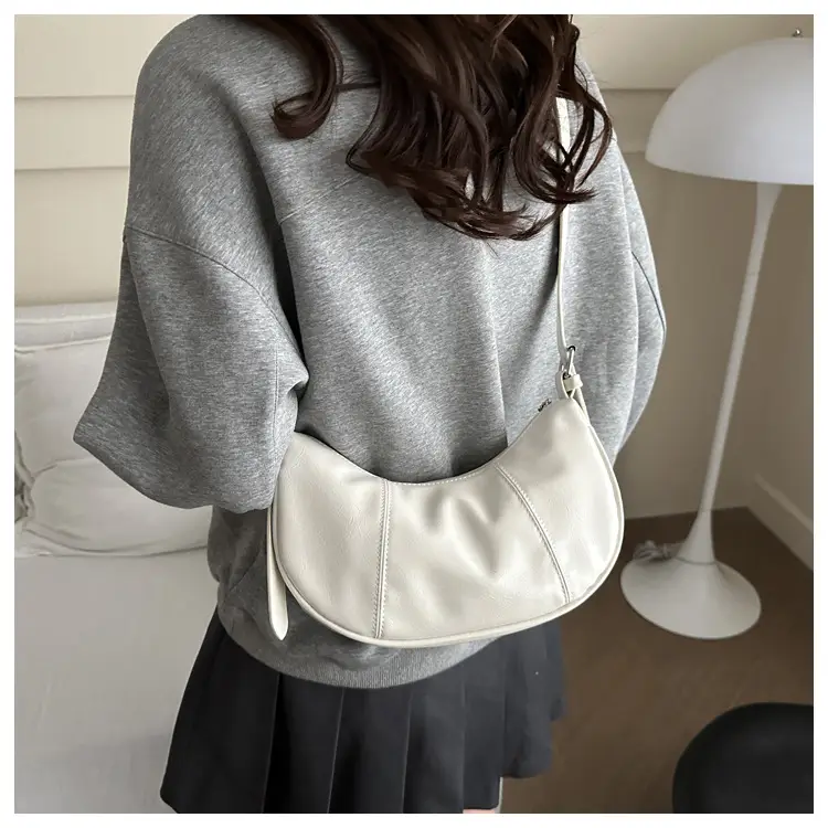 Silver Korean Niche Shoulder Crossbody Bag for Women — feature 49