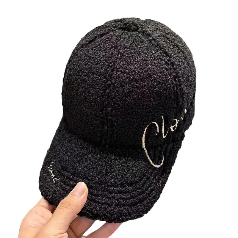 Autumn Winter Embroidered Wool Cap Women Wide Brim - Image 9