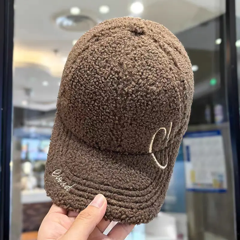 Autumn Winter Embroidered Wool Cap Women Wide Brim - Image 2