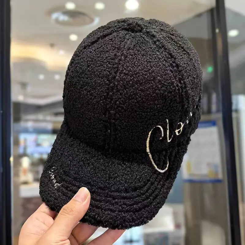 Autumn Winter Embroidered Wool Cap Women Wide Brim - Image 4