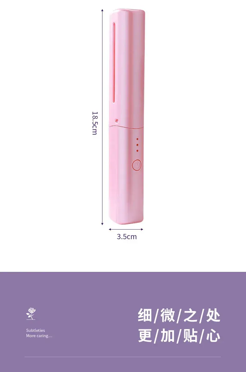 Mini Wireless Hair Straightener with Curling Rod — feature 18