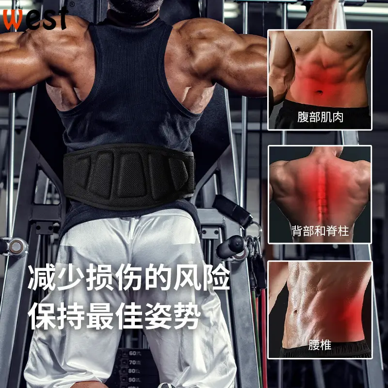 Men's Fitness Squat & Deadlift Waist Support Belt - Image 3