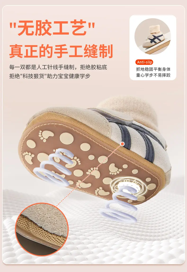 Autumn and Winter Baby Shoes and Socks Baby Baby Shoes Autumn 6-12 Months Newborn Shoes Pre-step Shoes Soft Sole Toddler — feature 15