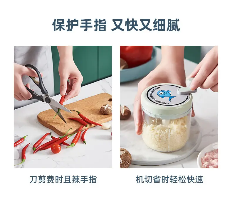 Cartoon Mini Garlic Masher Machine for Meat Grinding — feature 10