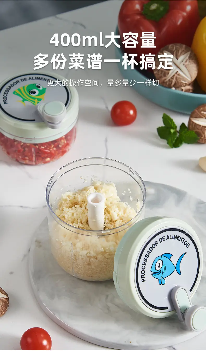 Cartoon Mini Garlic Masher Machine for Meat Grinding — feature 11