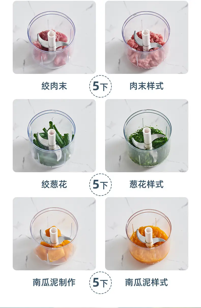 Cartoon Mini Garlic Masher Machine for Meat Grinding — feature 13