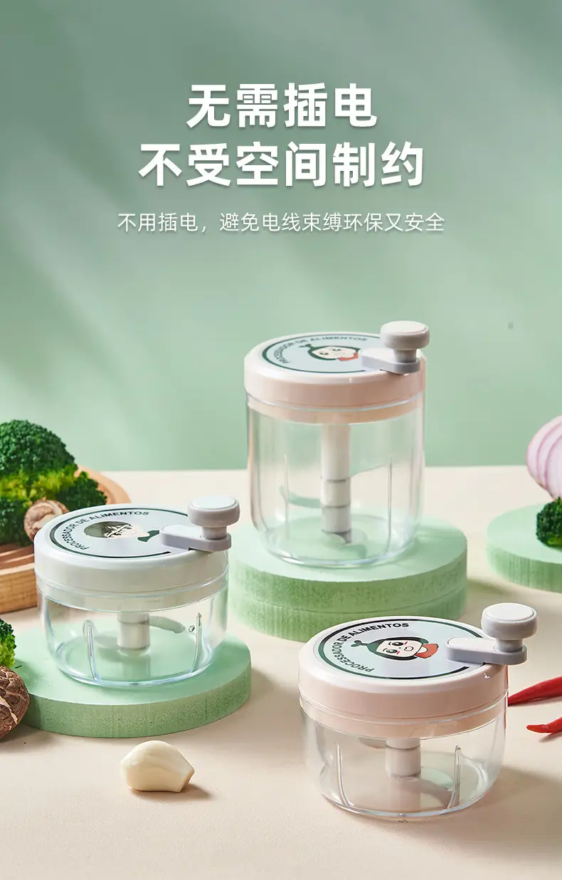 Cartoon Mini Garlic Masher Machine for Meat Grinding — feature 17