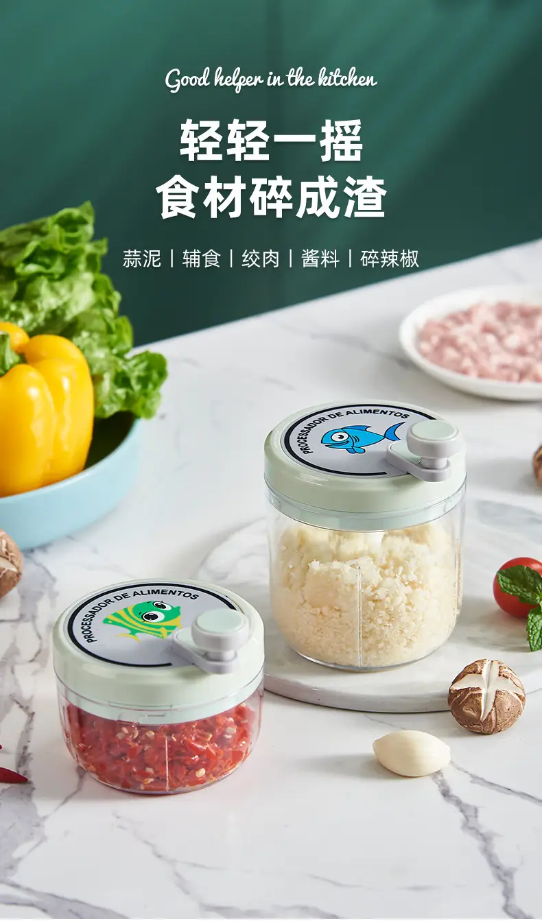 Cartoon Mini Garlic Masher Machine for Meat Grinding — feature 2