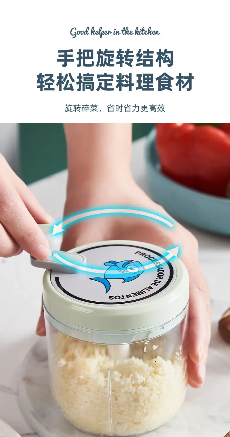 Cartoon Mini Garlic Masher Machine for Meat Grinding — feature 4