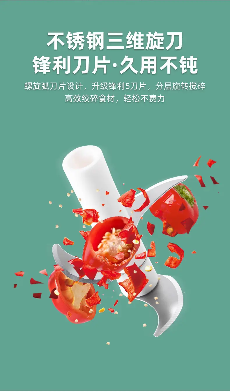 Cartoon Mini Garlic Masher Machine for Meat Grinding — feature 8