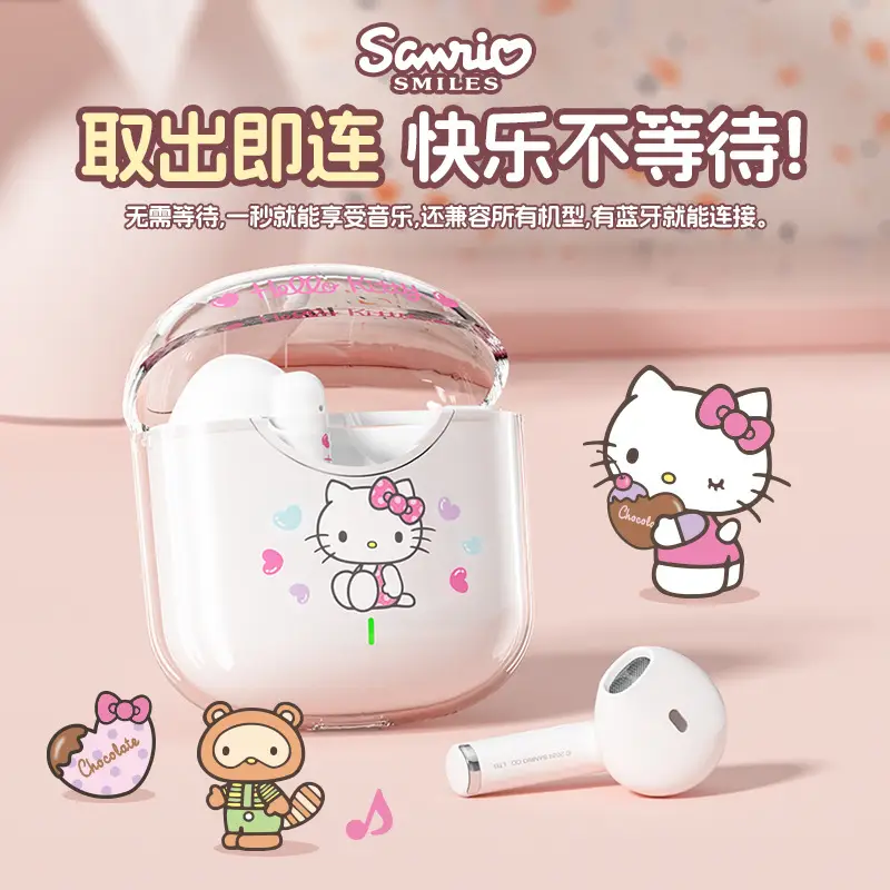 Sanrio Wireless Bluetooth Headset with Cartoon Compartment - Image 9