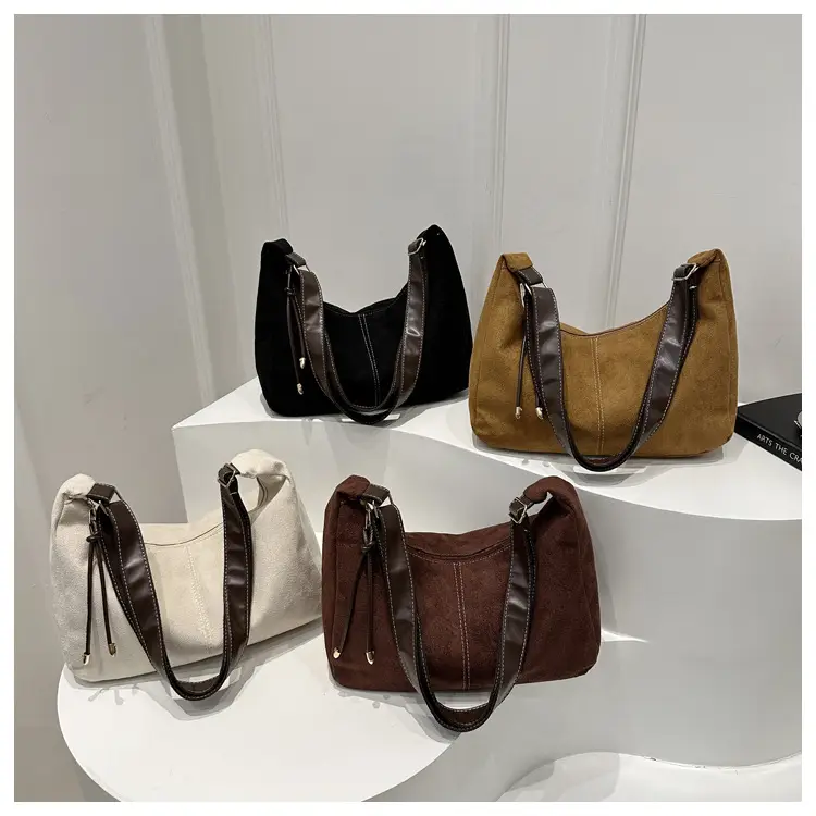 Black Frosted Shoulder Bag for Women 2024 - Image 3