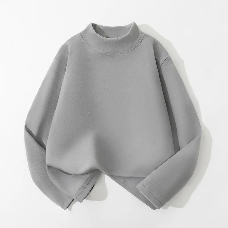 Wholesale Boys Velvet Half High Collar T-Shirt 3-16Y - Image 13